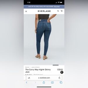 Everlane High Rise Women’s Jeans Size 6